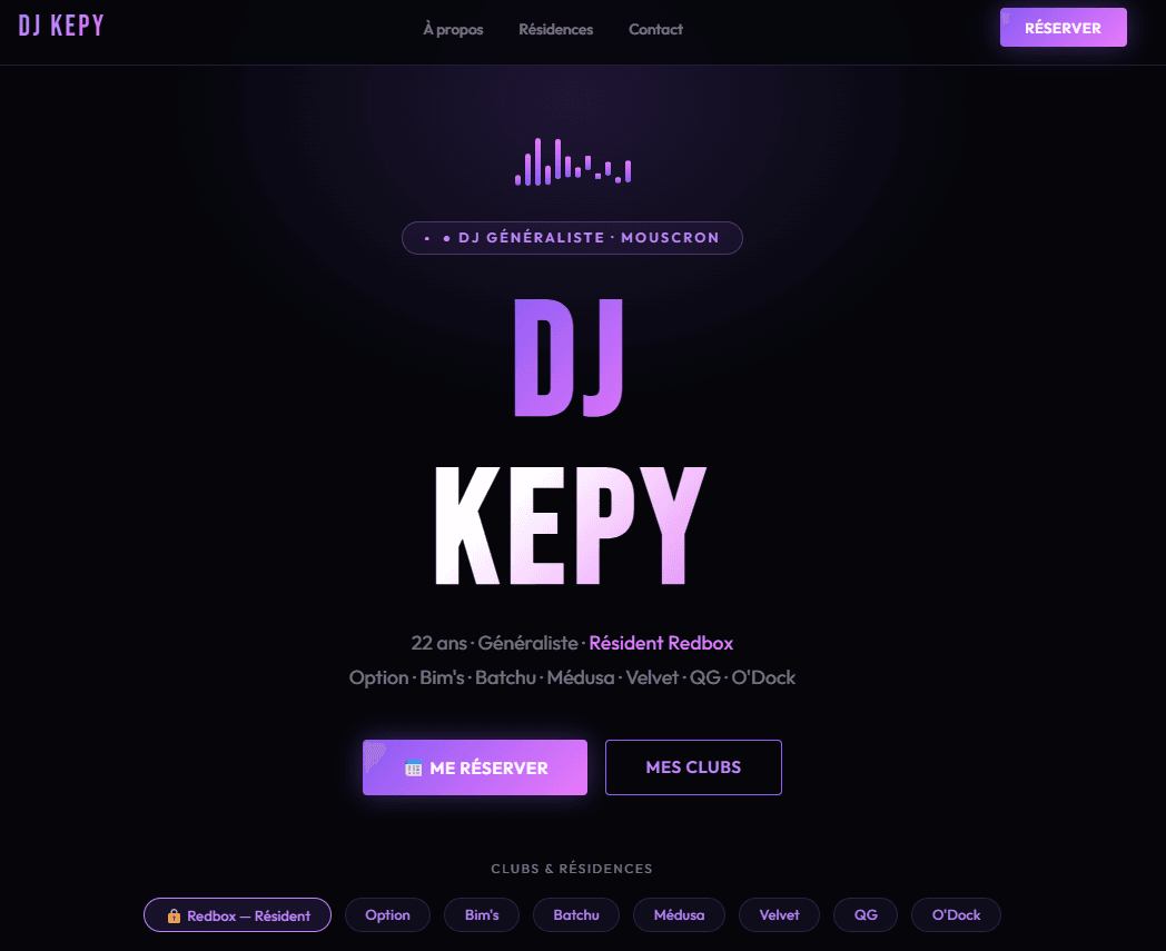 Site de l'artiste DJ Kepy